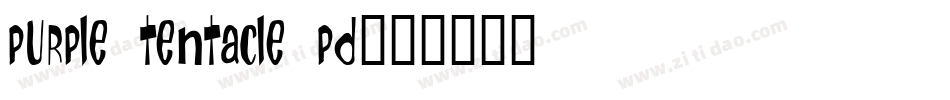 Purple Tentacle PD字体转换